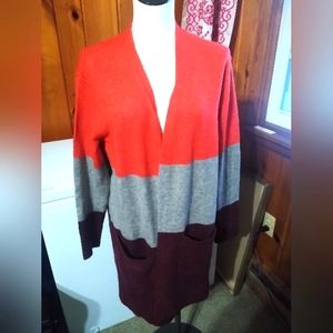 Large multi color sweater